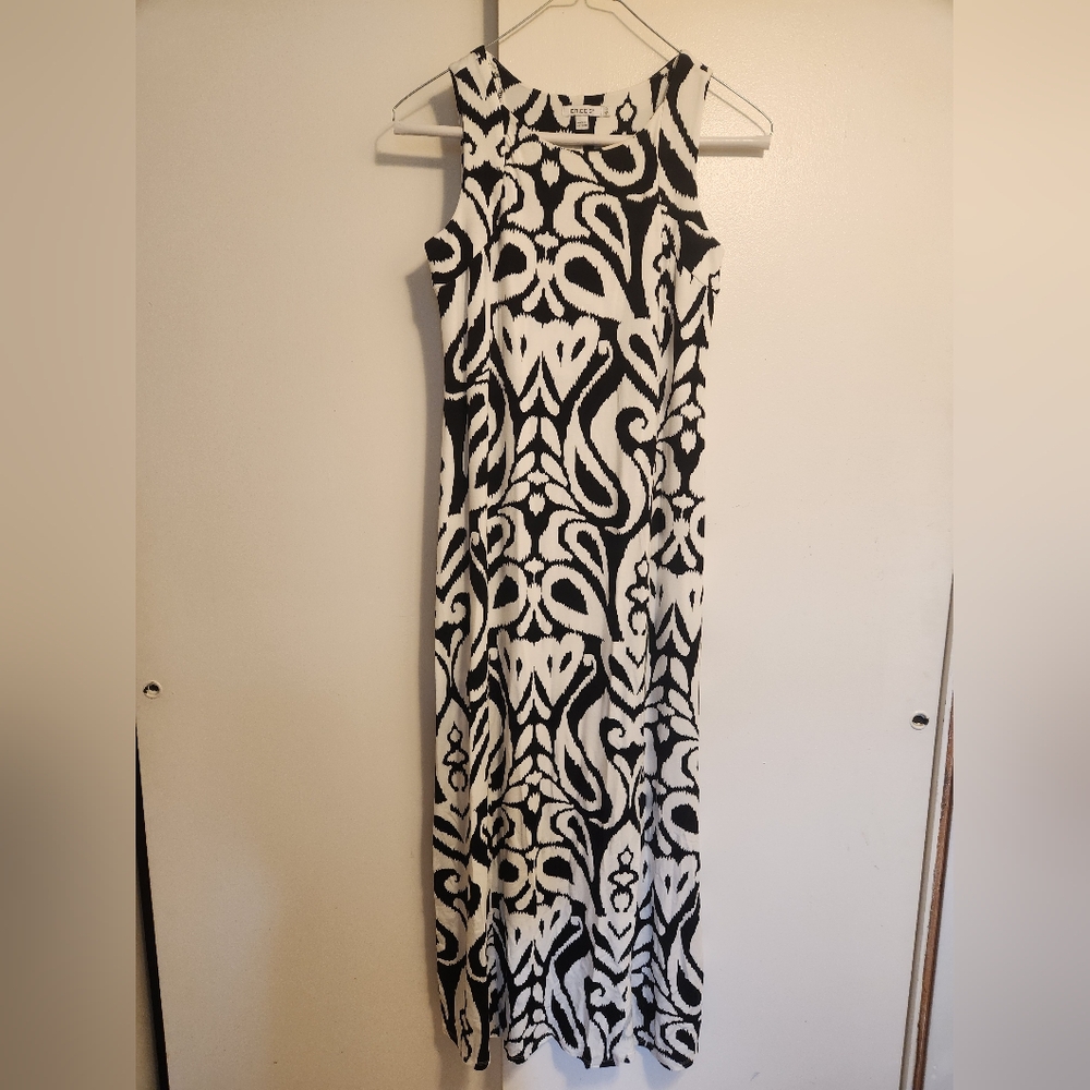 Chico's Monochrome Patterned Dress